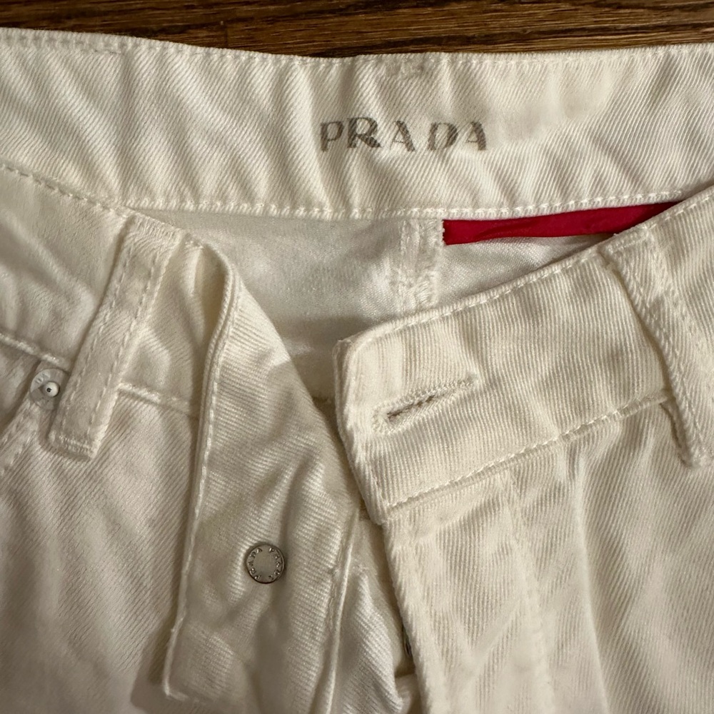 Vintage Prada Women's White Jeans